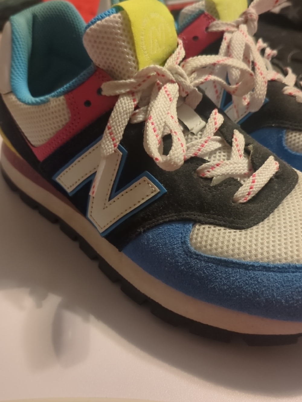 New Balance Women's Colorblock Runner - Blue Pink Yellow Black White